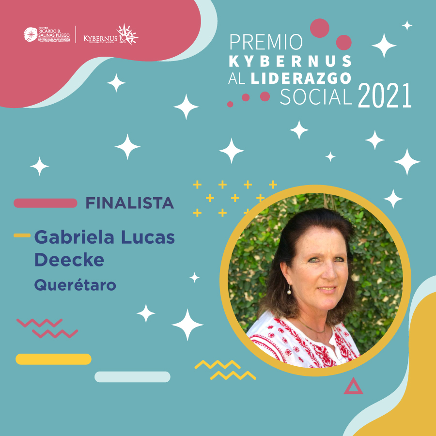 Kybernus's tweet photo. 📢 Conoce a Gabriela Lucas Deecke, finalista del Premio Kybernus al #LiderazgoSocial2021.
Su causa es mejorar la calidad de vida de la población rural vulnerable, impactando positivamente en su entorno y promoviendo la agricultura familiar en México.🌾
#CIASPE
Sigue el hilo ⬇️ https://t.co/RaFGIUrrHI