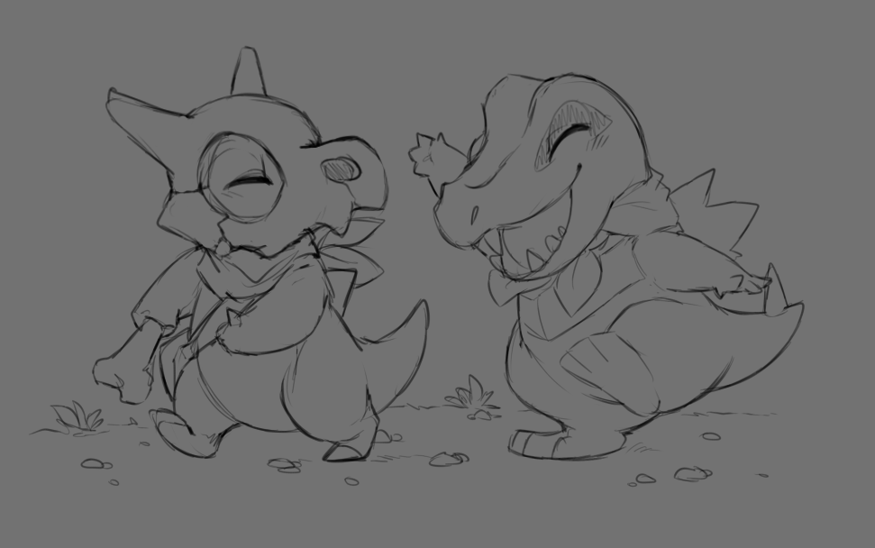 M4M4WiE's tweet photo. Warmup from the last stream!

Ive been playing pokemon mystery dungeon again! Here is me, a cubone with my totodile partner going on a adventure ;o;💕 https://t.co/HYWTdTgmtp