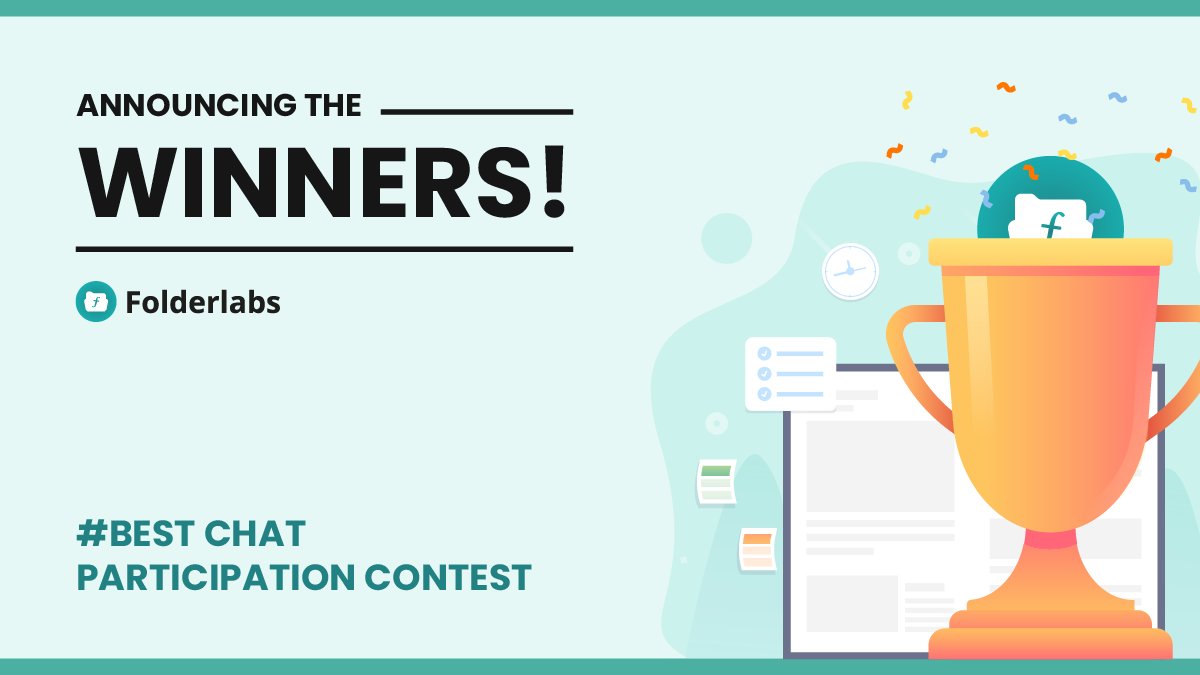 folderlabs's tweet image. 📁Dear FOL Korea Community,

Thank you for your participation in &amp;lt;Best Chat Participation Contest&amp;gt;!
Congratulations to our winners, and we are so grateful for everyone's support.

📌1st: 로트너
📌2nd: 폴더처럼접어주마
📌3rd: 돈돈이

#Contest #folder #fol #airdrop #winner