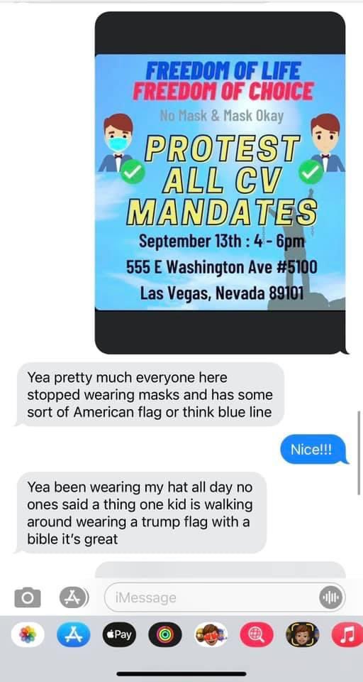 hollandcourtney's tweet image. High School students in Las Vegas were told by their dean that they couldn’t have any American flags on their cars or wear any Trump attire.

This morning, this is how the students peacefully protested: