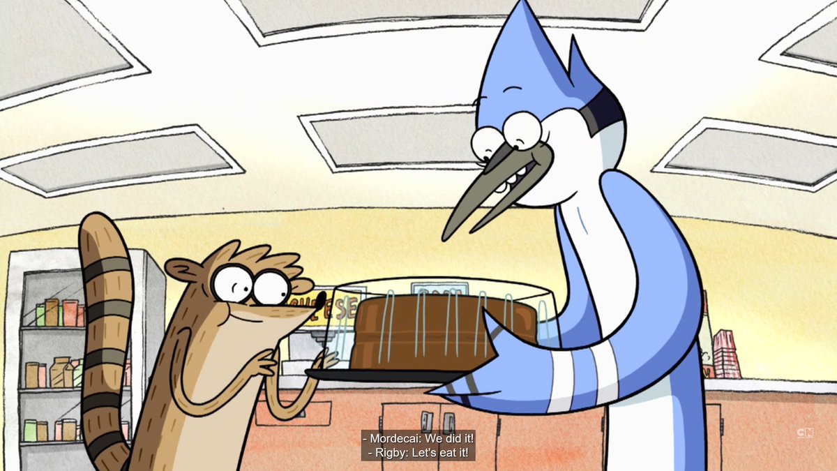 Regular show in 4 tweet media