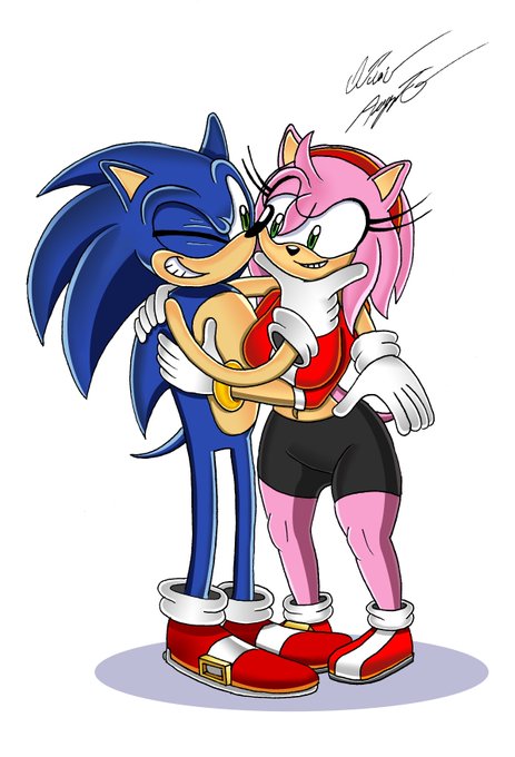 Nose Kiss ❤️😘 #nosekiss #sonic #sonicthehedgehog #amyrose #sonamy  #sonamyfanart #sonamylove #digitalart #sonicartist #wattsonrose