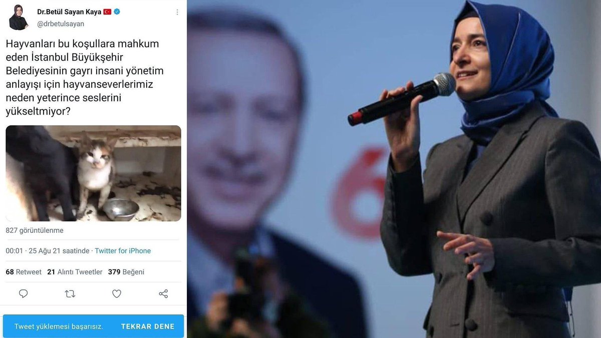 AKP'li Fatma Betül Sayan Kaya, (<a href="/drbetulsayan/">Dr.Betül Sayan Kaya 🇹🇷</a>) İBB'yi hedef alarak paylaştığı görüntülerin AKP dönemine ait olduğunu öğrenince paylaşımını sildi.