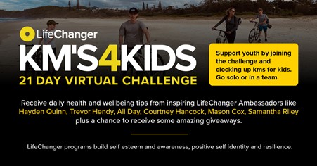 Step into spring by joining @lifechangerfoundation KM’S4KIDS virtual challenge. From 1 September, shake the COVID cobwebs away while making a tangible difference to those most affected , our teenagers. 

Register for LifeChanger's KM'S4KIDS or join Team John Karagounis.

#health