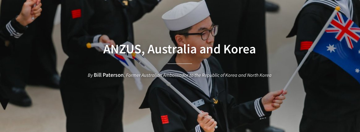 TODAY on #AsialinkInsights | Former ambassador Bill Paterson argues Australia's 🇦🇺 modest level of engagement on the Korean Peninsula is a missed opportunity to build security ties with both the US 🇺🇸 and Republic of Korea 🇰🇷 #ANZUSat70 👇 asialink.unimelb.edu.au/insights/anzus…