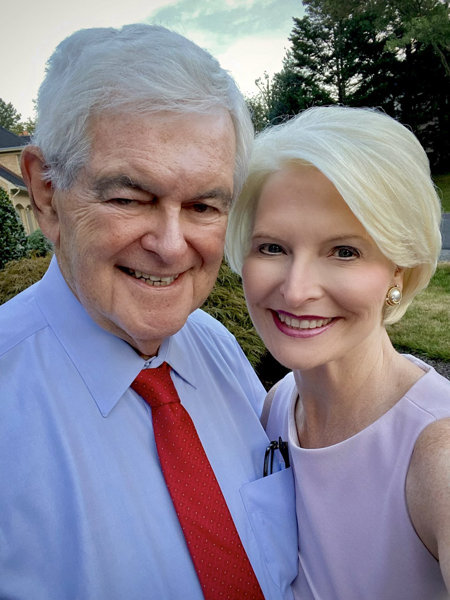 CallyGingrich's tweet image. Beautiful summer evening in Virginia with @newtgingrich ❤️