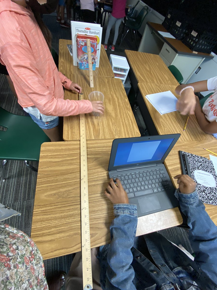 MsRoberson101's tweet photo. This week in our science lab we’ve been EXPLORING how the speed of a marble effects the energy of a marble! 

Curiosity never killed the cat, it helped discover something new! @RiddleElem @mcleodl #keepexploring #ADI #friscoisd #sciencerules https://t.co/dXxcPaa6n2