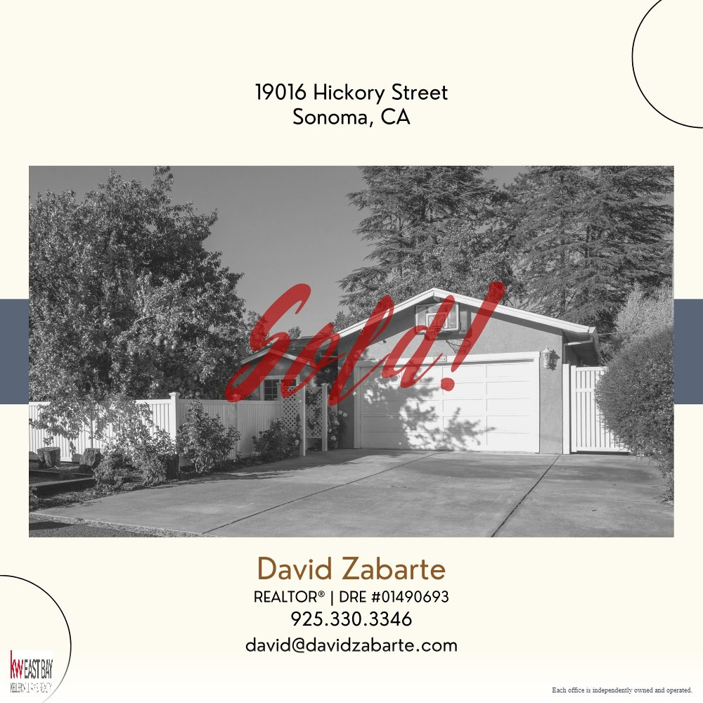 💥 SOLD 💥 In the beautiful city of Sonoma, CA. This 3 Bed, 2.5 Bath home is officially off the market! Congrats to my sellers for sticking with this market, and trusting my advice. Contact me for guidance with your real estate needs!