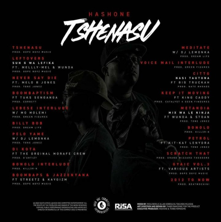 hashonefans's tweet image. Hip hop.

Check out @@HashOneZA's History-making dope album!
#TsheNaSu - Easily the best hip hop album of 2020👑🔥
Motswako needed this!
SA Hip-Hop needs this!
linkboss.pro/TSHENASU

#TsheNaSu
#Motswako
#BoomBapBaboonRap
🔥👑