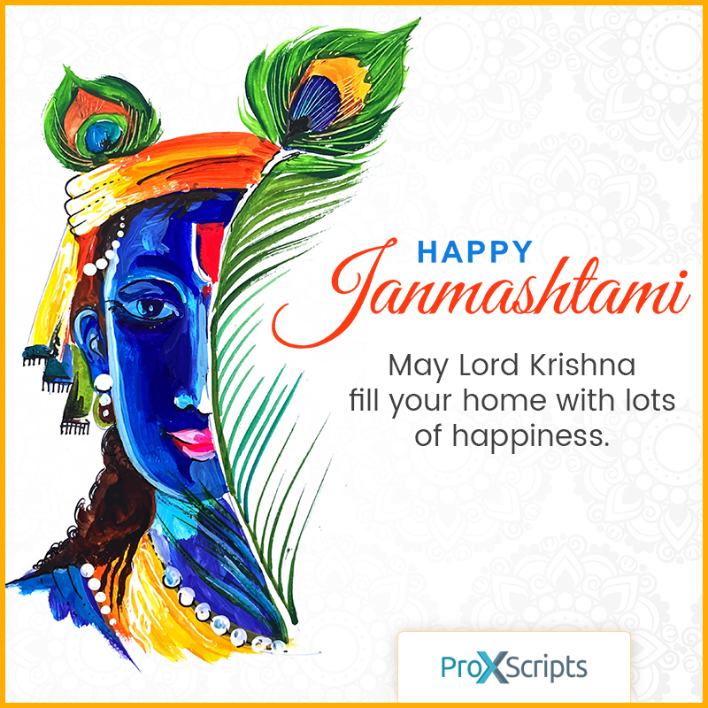 ProXScripts's tweet image. May the blessings of Lord Krishna enhance each moment of your life… this Janmashtami… and always!
#HappyJanmashtami #Janmashtami #Janmashtami2021 #KrishnaJanmashtami2021