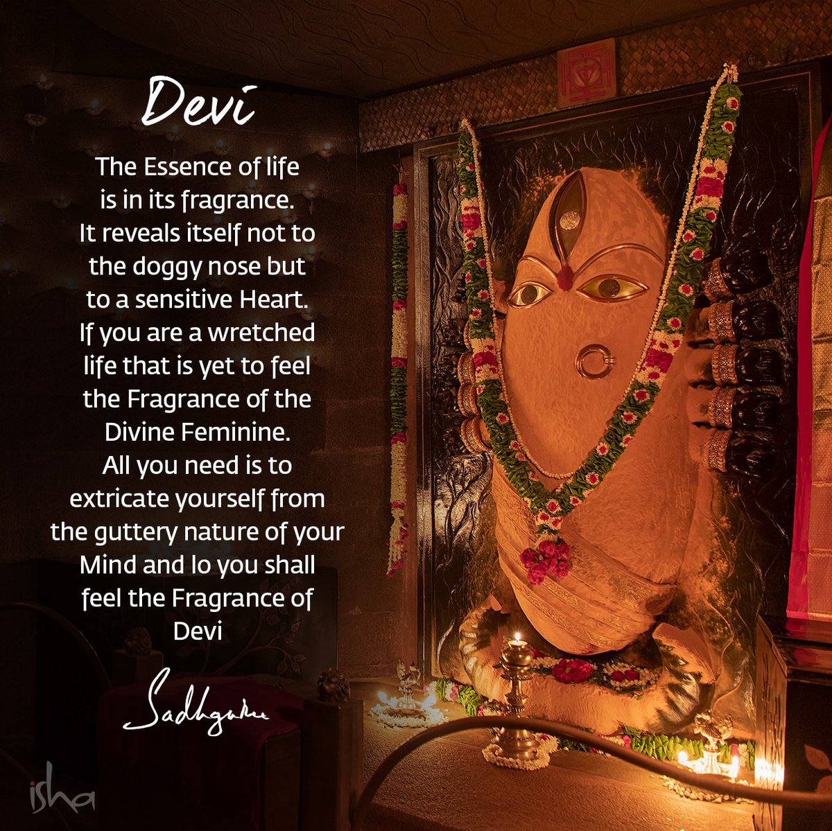 SadhguruJV's tweet photo. Devi -Sg

#Poetry https://t.co/AAnMmJFwdK