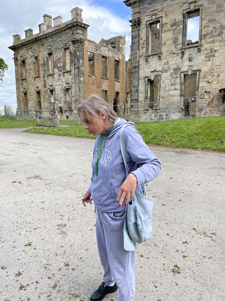 Potens_UK's tweet photo. 📷 Louise has really enjoyed going on new adventures since living at Newbold Road. This week she has been out to visit Sutton Scarsdale Hall 🧡💙
#socialcare #Potens #summer2021 https://t.co/q0dBh1R5SX