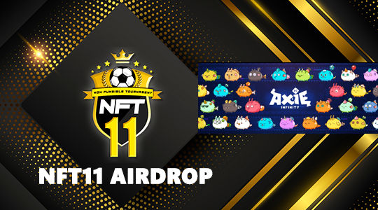 Next up is for players of the hottest P2E game now.. 

✨<a href="/AxieInfinity/">Axie Infinity</a>✨

If you own Axies, you are eligible for this airdrop campaign

We are giving away NFT11 Legends equivalent to the number of Axies YOU OWN (capped at 11 per winner)

Join us now⬇️
gleam.io/GyrkR/nft11-so…