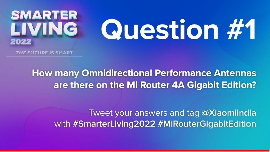 MYTHICALEYE's tweet image. Ans 1)  4 antennas 😌

@XiaomiIndia #SmarterLiving2022 #MiRouterGigabitEdition