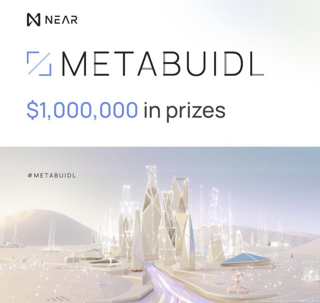 Dixitrao_'s tweet image. 🔴Reminder: Last Day to Register for @NEARProtocol #Metabuild #Hackathon starts from tomorrow 27th August. 
1M$ prizes to be won💸🏆🔥😍

See the Challenges here :- airtable.com/shrdNEynK25TGJ…
Register here :
metabuidl.splashthat.com