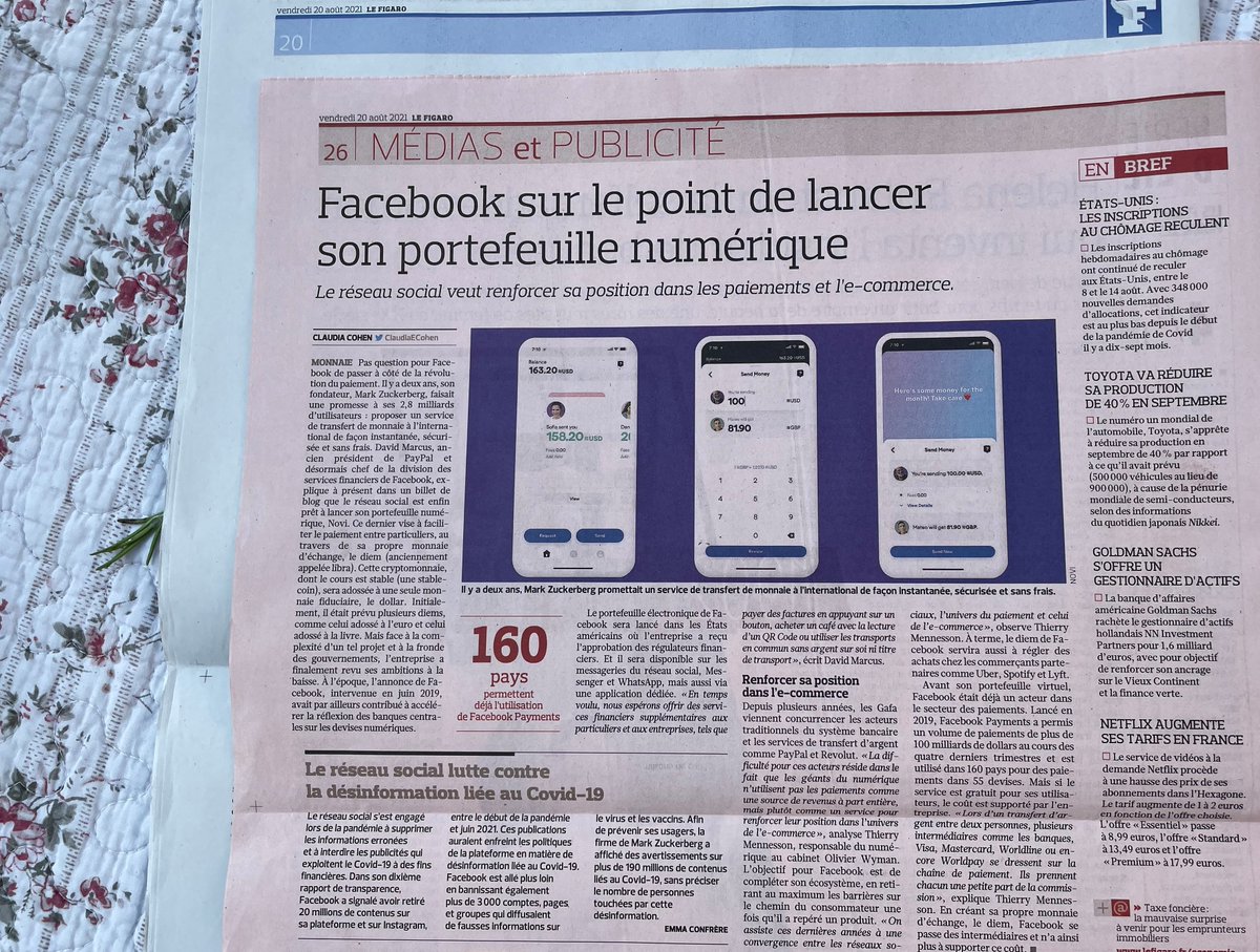 Urlaubsfoto IV: Facebook lässt nicht locker: Die Zeit wird kommen, dass es "Geld" von FB gibt, das mehr Menschen zur Verfügung stehen könnte, als China, die USA und Europa Einwohner haben. Mir sind #FederalReserve, #ECB etc. lieber als eine `Zuckerbank´ mit einer #zuckercoin.