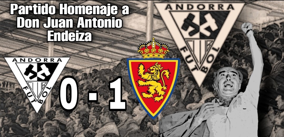 4️⃣ Partido de Pretemporada ⚒️
Andorra CF 0️⃣▪️1️⃣ Dep. Aragón
#PretemporadaMinera
#HomenajeEndeiza
