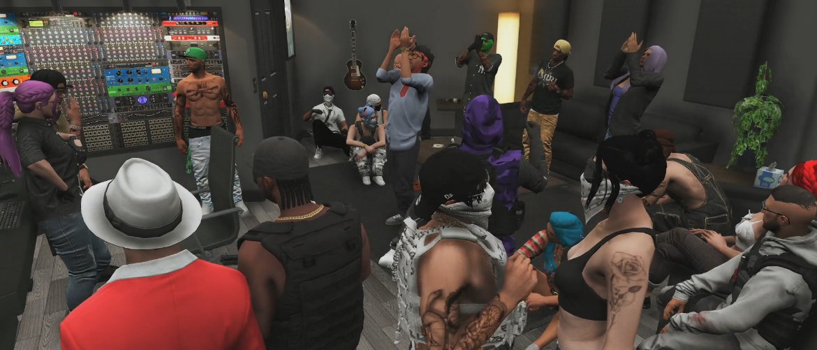 imthe24k's tweet photo. We had a little listening party for "Down Bad" the newest Beach Boiz single. Had to grab this still from @ZB_TV 's view

All this studio RP has been getting me SUPER motivated to write again. Thanks to everyone who's been lifting me up to keep it going. https://t.co/sulxn5oGtB