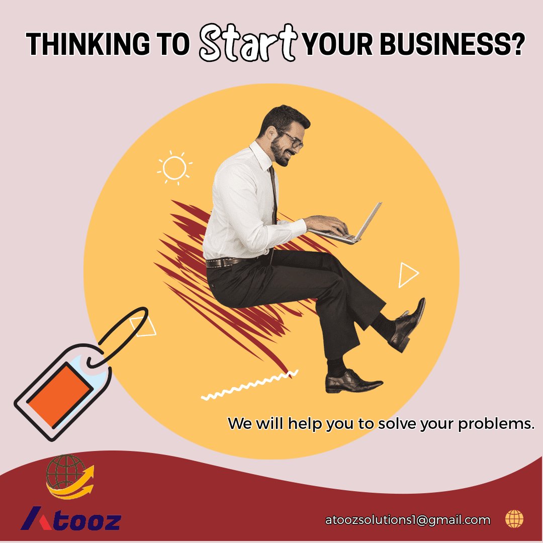 Atooz11's tweet photo. Thinking to start your own business 

We are here to help you

ATOOZ

#businessowner #businessopportunity #service
#startyourownbusiness https://t.co/BWQPNJ9TLZ