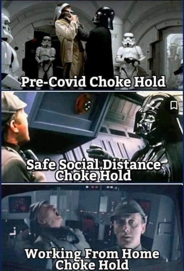 comicbookgal's tweet photo. #StarWars in Covid times 😂 https://t.co/M31Vr5idxv