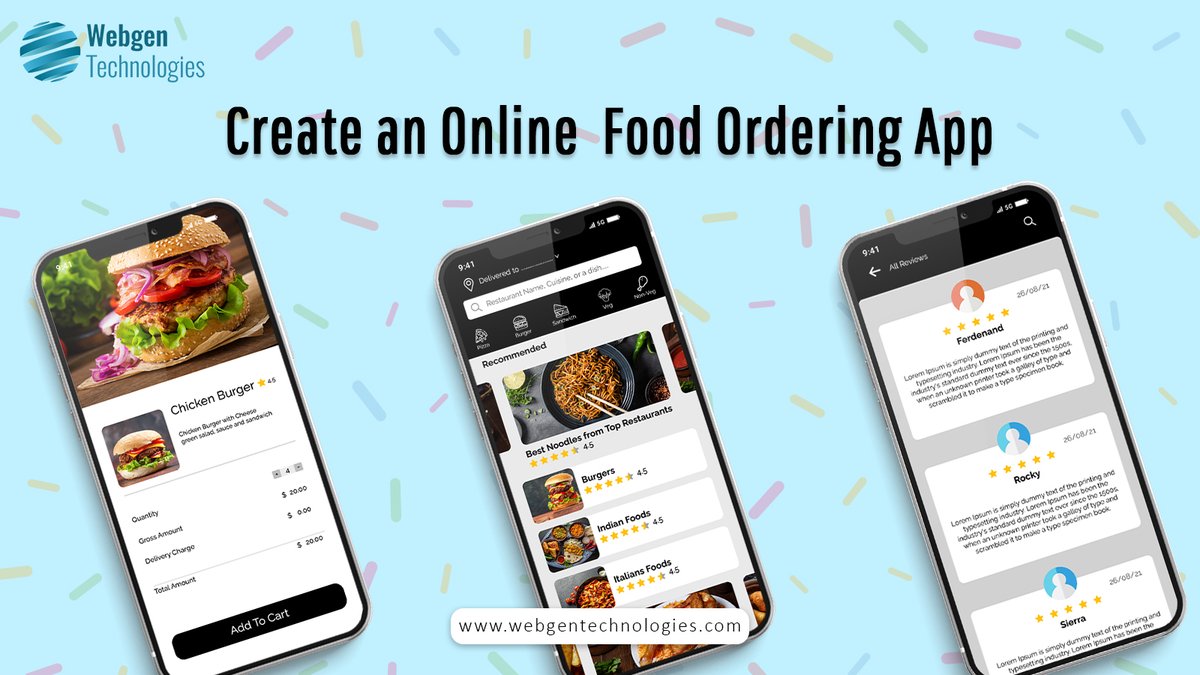 Webgentweet's tweet photo. It's time to Kick start your food business after the pandemic...!! Make your own #foodorderingapp online.
Get your Food Ordering #website/#app ready with us.
Visit: https://t.co/MvIoPy54wY
#FoodApp #deliveryapplication #foodorderingapp #food #appdesign #mobileapp #business https://t.co/EQYahuGOdB