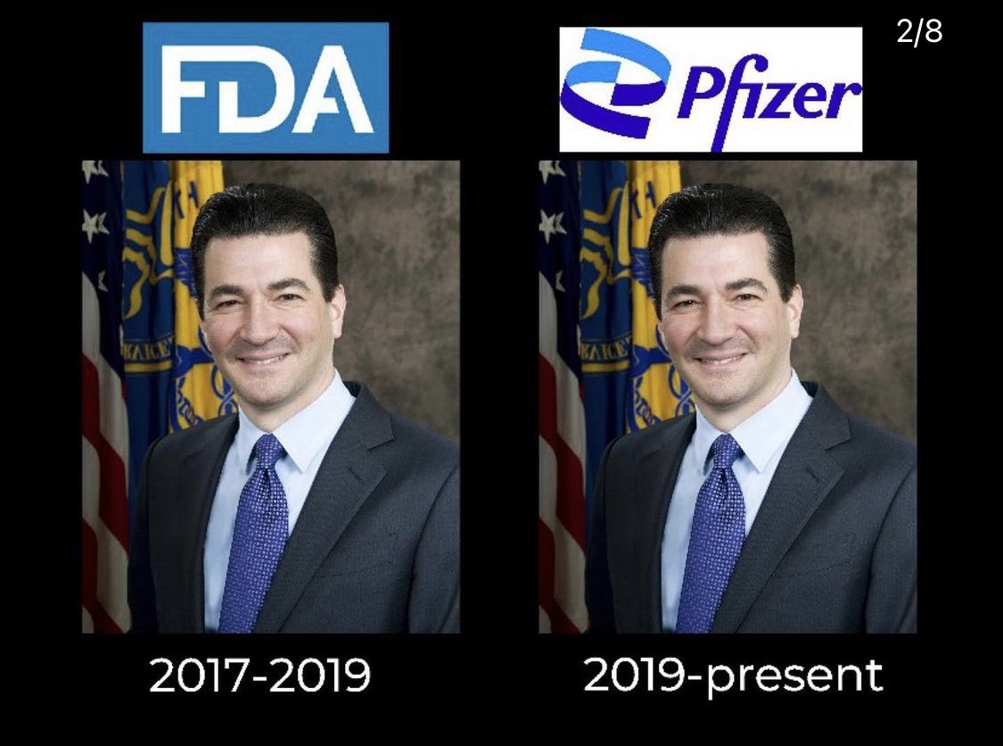 Black Pegasus on Twitter: "Director at Pfizer “Scott Gottlieb” was a  commissioner at the FDA from 2017-2019. What a coincidence pfizer was  approved first lol. You know how big pharma works ￼👉🏽