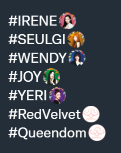 rvelites's tweet photo. To those who can't see it yet. Here you go! 😊

#IRENE 
#SEULGI
#WENDY 
#JOY 
#YERI 
#RedVelvet 
#Queendom 

@RVsmtown https://t.co/et4MEwB7Qw