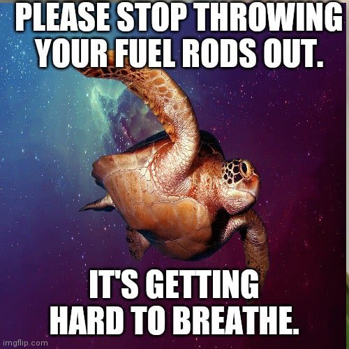 IStarbase's tweet image. #StarbaseGame

Just a friendly reminder that leaving out debris or fuel rods in game take up processing power. Which takes energy that we burn fossil fuels to power server farms. 

#ITCStarbase #recycles Do your part.