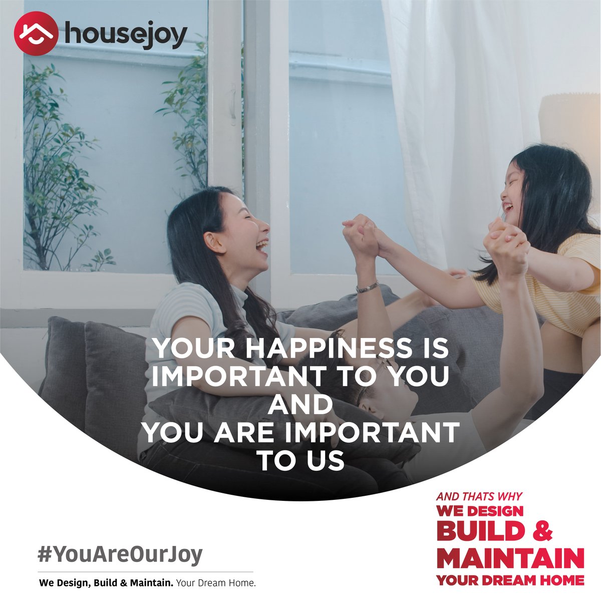 You are more important to us than you realise. 
#YouAreOurJoy.
.
.
.
#construction #homeconstruction #homesofindia  #ConstructionServices #DreamHome #HousejoyApp #Housejoy #HousejoyIndia