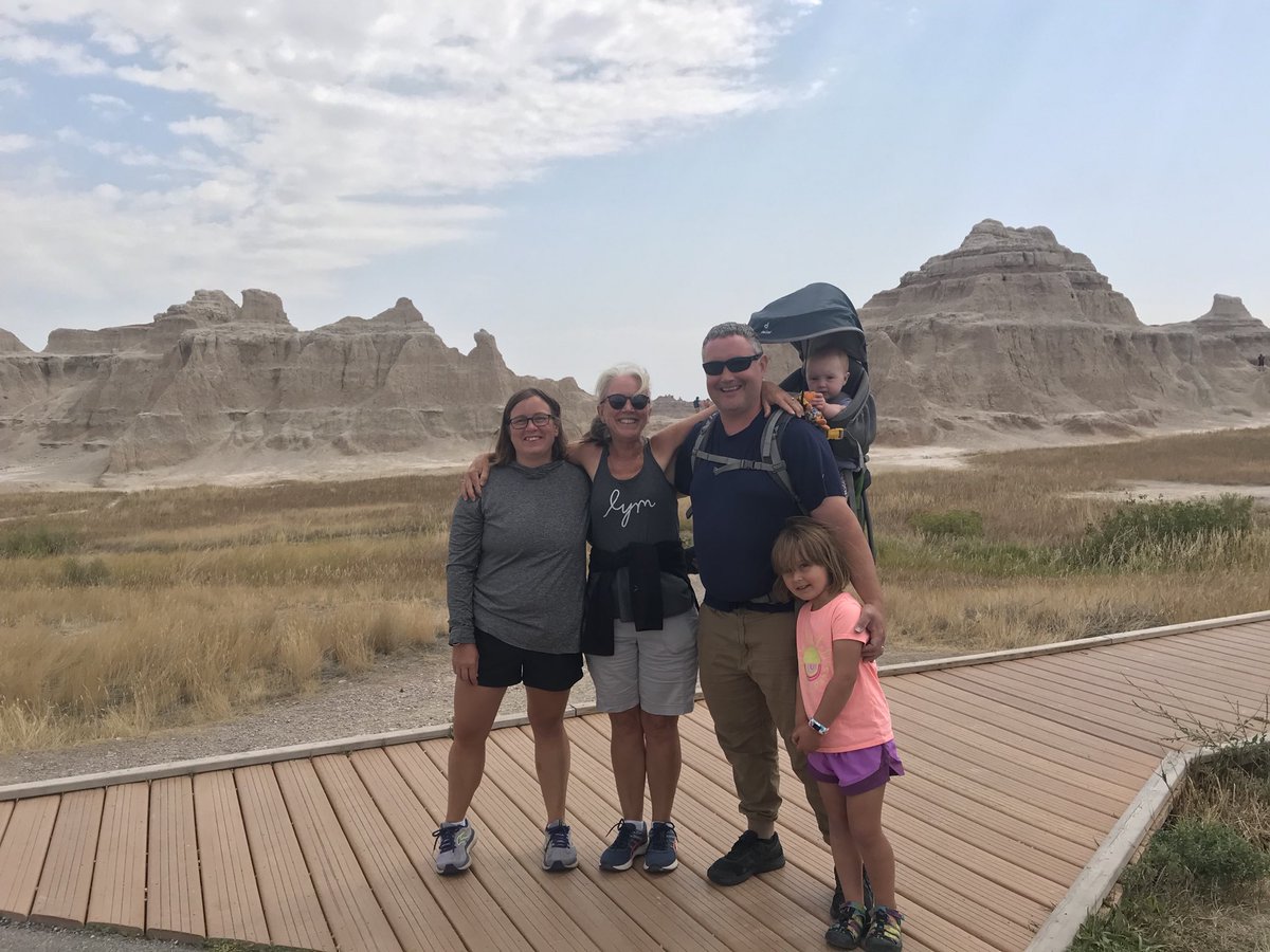 patricktgkeenan's tweet photo. Affirming that hiking and health policy go together, it was a nice surprise to see ⁦@LynnQuincy⁩ in ⁦@BadlandsNPS⁩ today! ⁦@ATK2003⁩ ⁦@pahealthaccess⁩ ⁦@HealthValueHub⁩ https://t.co/g79LtJ9jCH