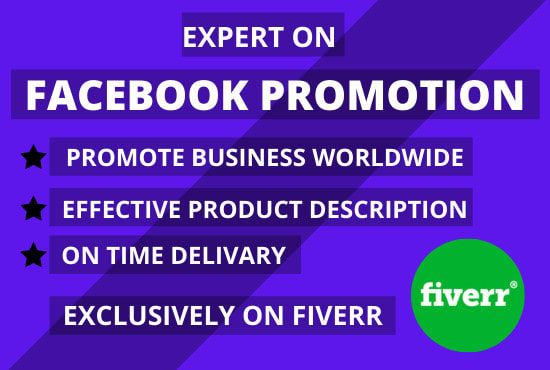 I will do Facebook promotion for your business very accurately in the USA