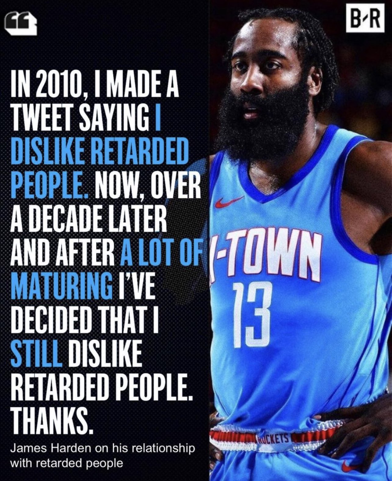 Happy Birthday James Harden! Hope this year doesn t bring another tragic playoff collapse 