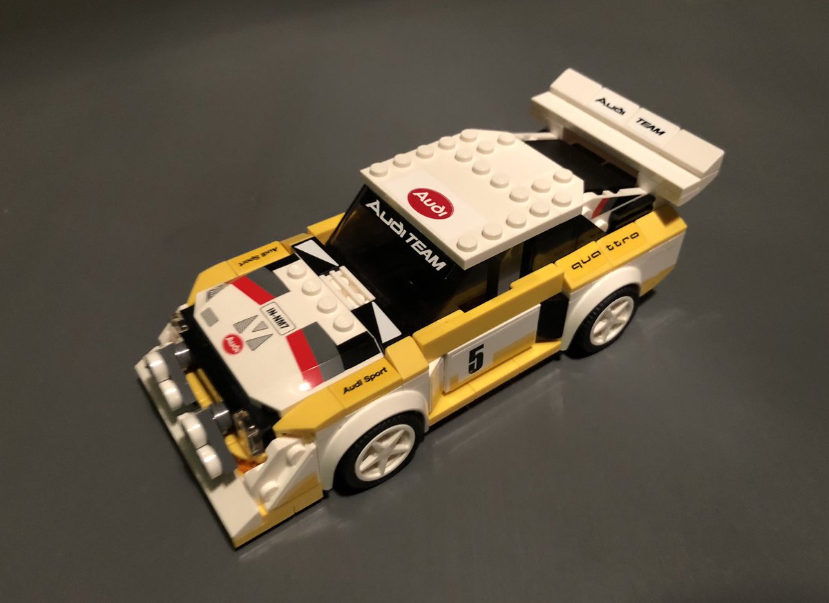 mrh1967's tweet photo. Just finished this great little @LEGO_Group kit @AudiUK Quattro Sport S1 https://t.co/B5uogd6Z3u