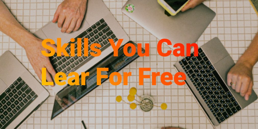 thealoade's tweet photo. These are the in-demand skills which you can learn totally for free🆓 https://t.co/kz3NqudFSS