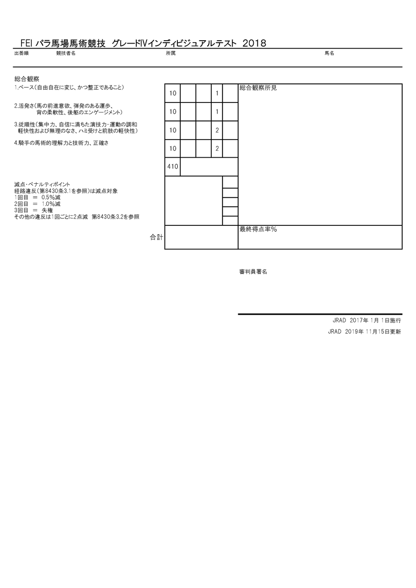 日本社会人団体馬術連盟 パラリンピック 馬術競技 個人 規定演技 グレード1で実施される運動課目 パラ馬場馬術競技 グレードi インディビジュアルテスト 18 馬場サイズ m X 40m Jradサイト T Co Bgureadvq3 より 東京