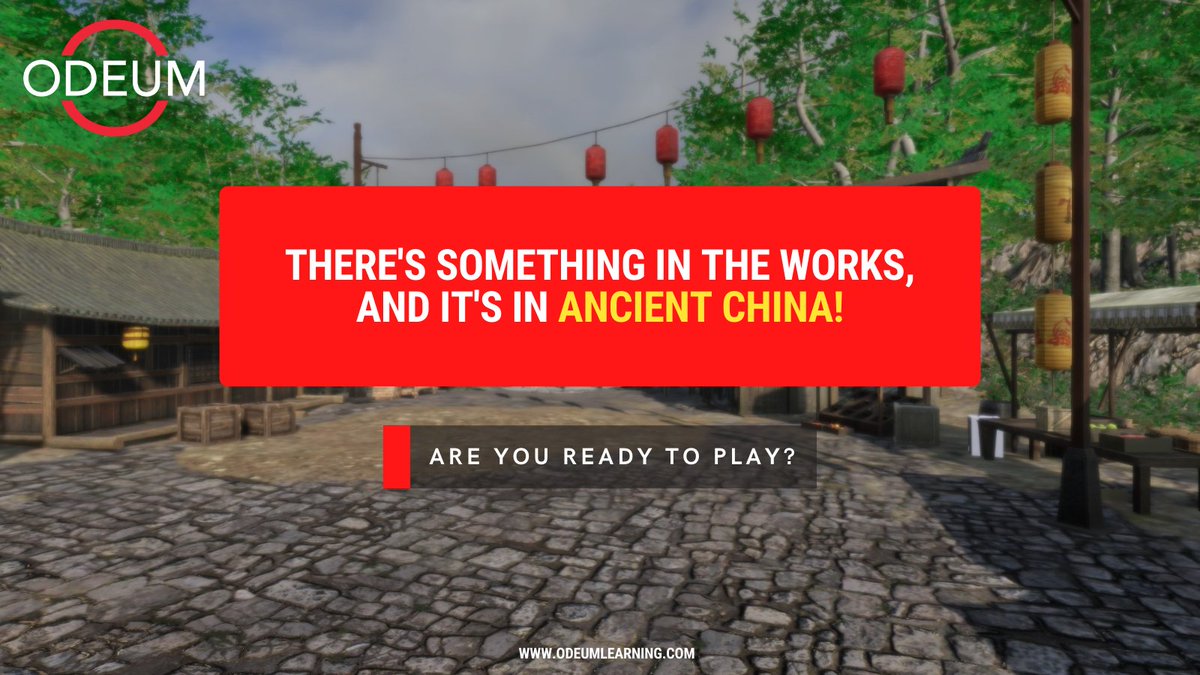 OdeumLearning's tweet image. See Ancient China while learning how to speak Chinese with this new immersive game coming soon! #Chinese #onlinelearning #game