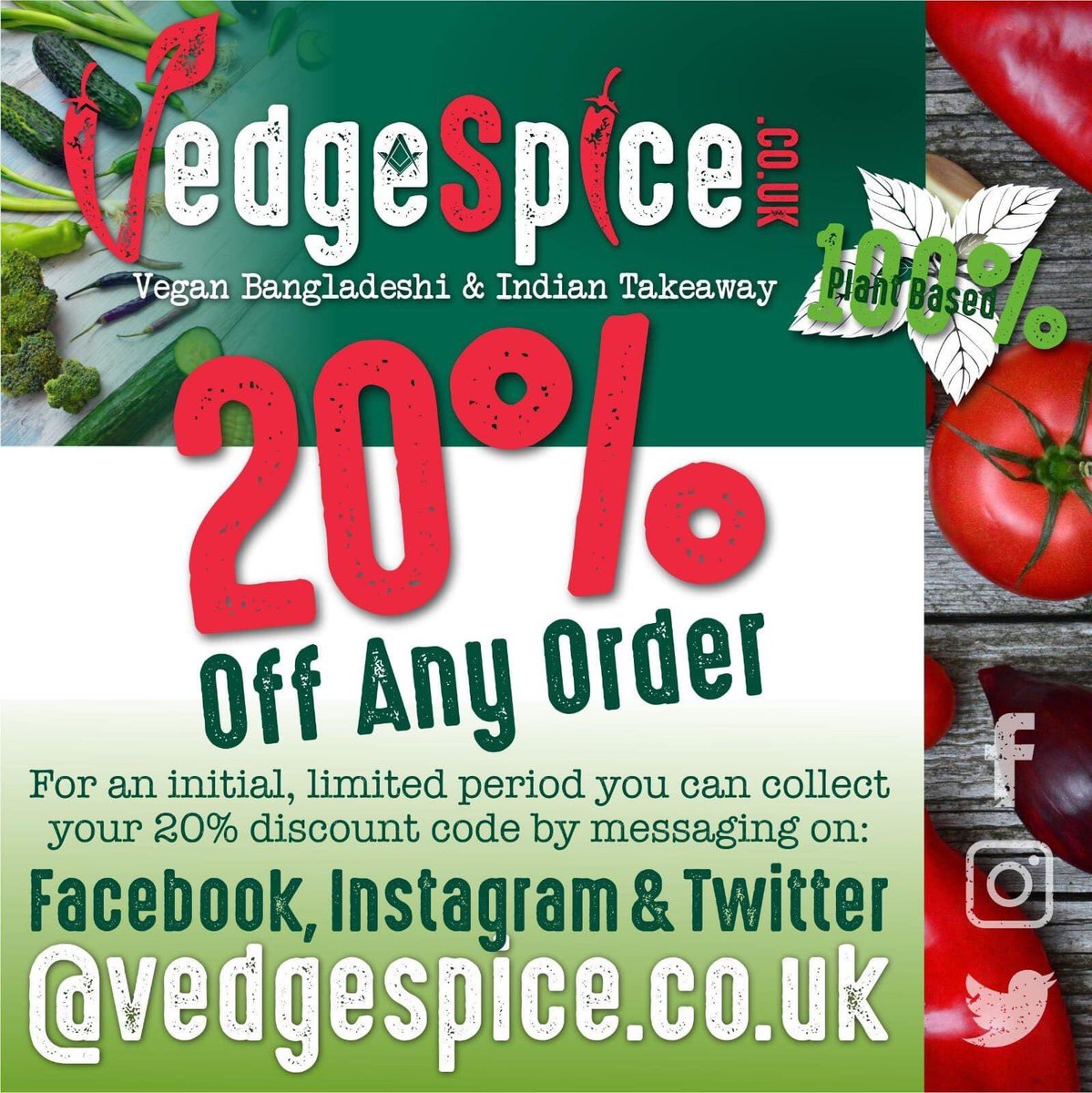 Please share and DM for discount code! #Salisbury #Vedgespice available now! <a href="/AboutSalisbury_/">About Salisbury UK</a> @MarcReadCEM <a href="/salisburybid/">Salisbury BID</a> <a href="/SalsGuildhall/">Salisbury Guildhall</a> <a href="/Salisburymayor/">Mayor of Salisbury</a> <a href="/TakeawaySaffron/">Saffron Indian Takeaway</a> 100% plant based spicy food.