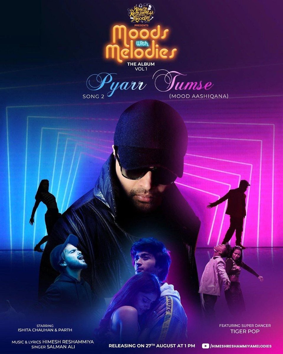 HimeshFans's tweet photo. Himesh Reshammiya going to deliver back to back hits ! Now #PyarrTumse 🔥❤️ sung by #SalmanAli, written and composed by #HimeshReshammiya from the album #MoodsWithMelodies releasing tomorrow at 1:00PM
#HimeshReshammiyaMelodies @Salmanaliidol https://t.co/AfWaPg6Inj