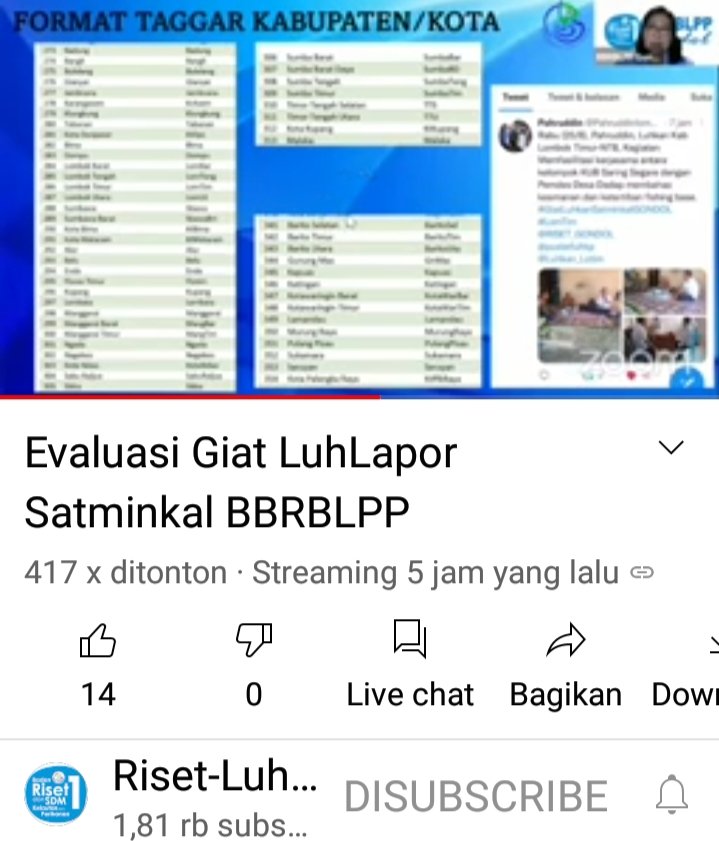 SBudi21's tweet photo. Kamis (26/8), SETIOBUDI, luhkan Lombok Timur, Kegiatan evaluasi giat #LuhLapor secara daring dengan BBRBLPP Gondol.
#GiatLuhkanSatminkalGONDOL 
#LuhLapor   
#LomTim
@RISET_GONDOL @puslatluhkp @Luhkan_Lotim https://t.co/of2DGcsGln https://t.co/t4cUq6nbE2