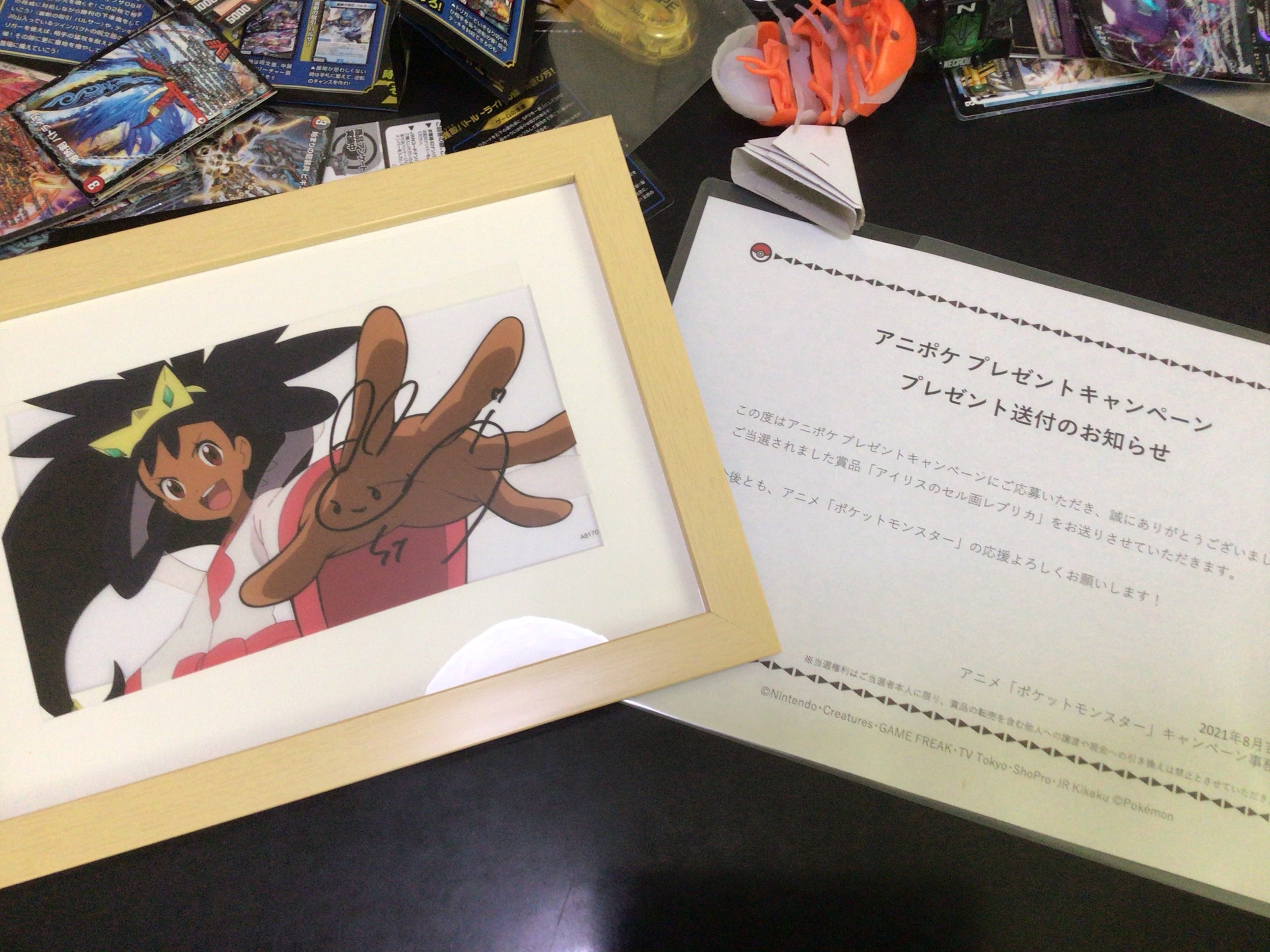 تويتر 現場猫 على تويتر ポケモン やっとアイリスのセル画届いた 悠木碧さんのサインもうれしすぎる 一生大切にします T Co Dt68aaerop