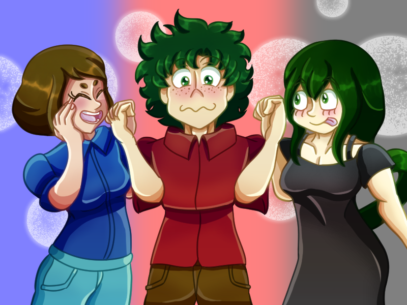 FunUntitled's tweet photo. Celebrating #DekubowlWeek with these 3 polyam cuties💙❤️🖤 #BNHA #MHA #Dekubowl
@dekuweek https://t.co/pWxRseSoGk
