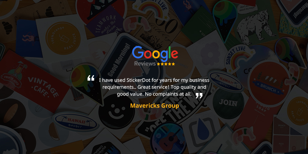 StickerDot's tweet image. As a reputable #stickerprinter, it is our main goal to please our customers with our services. And #MavericksGroup highlighted this perfectly in their testimonial. 

Thank you for your trust and loyalty 💕

Happy working with @StickerDot? Leave a review today and be featured now!