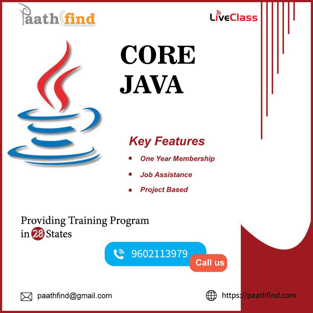 Paathfind1's tweet image. Learn Core Java from beginning. Our course is planned by industry specialists.
.
.
.
Visit Us : paathfind.com/courses/core-j…
.
.
.
#COREJAVACLASSES #COREJAVACOURSE #COREJAVATRAININGCORE #JAVATRAININGCOURSEINJAIPURCORE #JAVATRAININGINSTITU