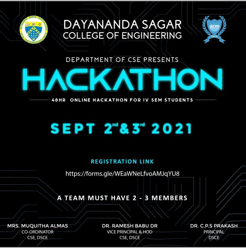 DSICAMPUS's tweet photo. #Hackathon alert at #dsce main  @DSICAMPUS https://t.co/hC6EoopnMJ