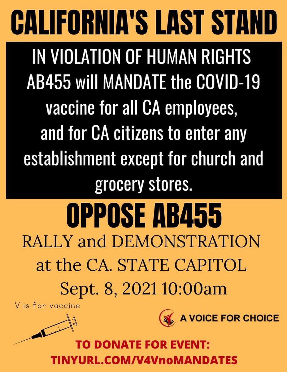 billyboblee310's tweet photo. Calling all Freedom Fighters!
We need to come out to OPPOSE #AB55
#RecallGavinNewsom
California's Last Stand https://t.co/zwht9LcIGk