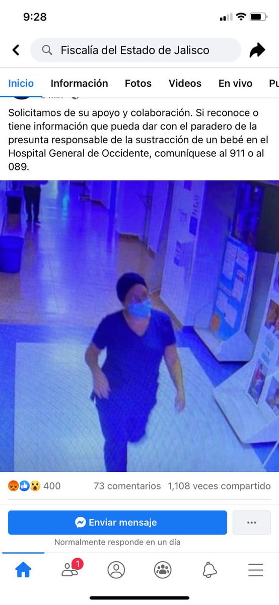 DamarisFany's tweet photo. Acaban de robar un bebé en el Hospital General de Occidente. Por favor DIFUNDAN y COMPARTAN. 🙏🏻

Si alguien la localiza, no se queden callados, no dejemos libre a esta criminal. https://t.co/zh8C2Dll8w