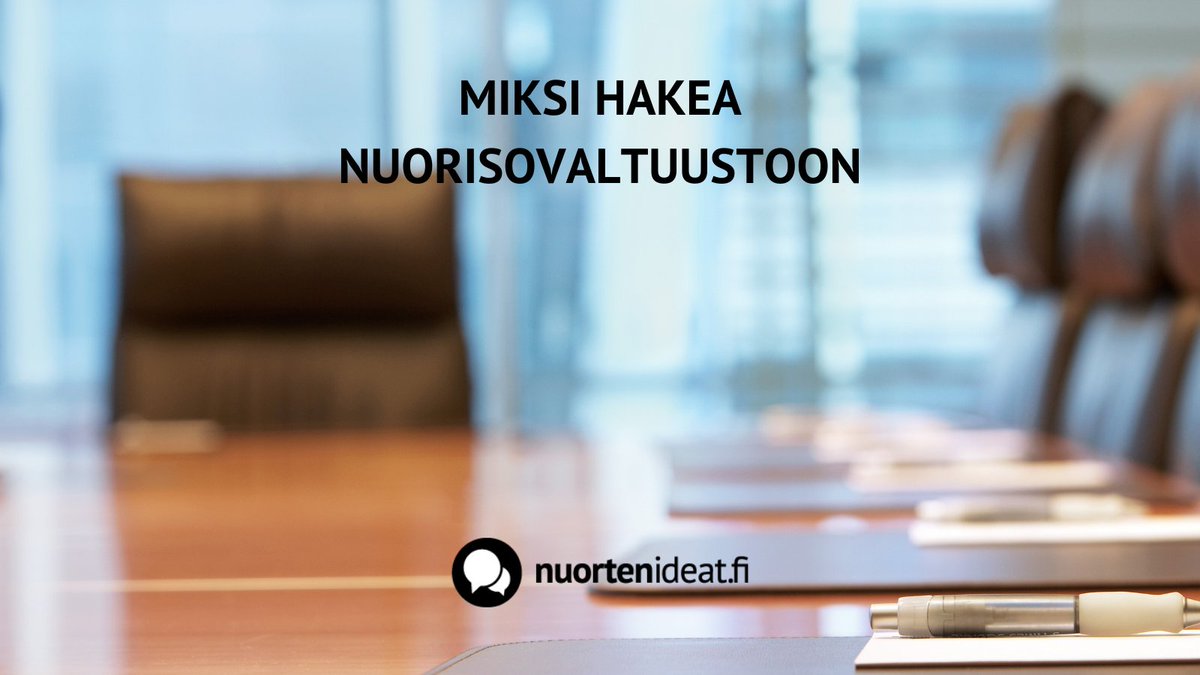 Nuorisovaltuustot ovat kunnan alaisia toimielimiä, jotka koostuvat nuorista. Niiden tehtävä on edustaa nuoria kunnan päätöksenteossa. Niissä oppii hyödyllisiä elämäntaitoja, mm. neuvottelua, esiintymistä ja kokouskäytänteitä sekä tutustuu ihmisiin ja luo verkostoja. 

#osallisuus