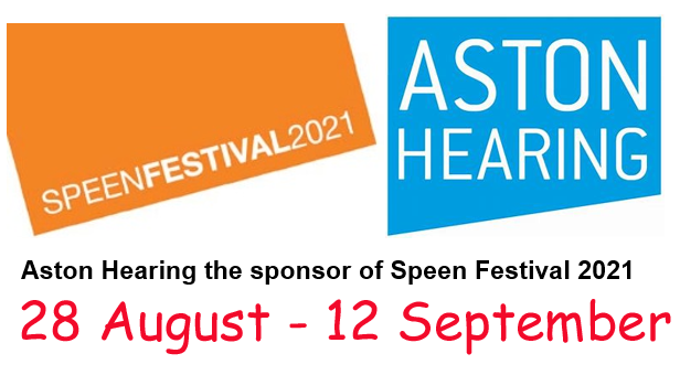Only 2 days till the start of Speen Festival 2021 - Once again many thanks to Aston Hearing Services for their fantastic support - More about this year's festival at  speenfestival.org
