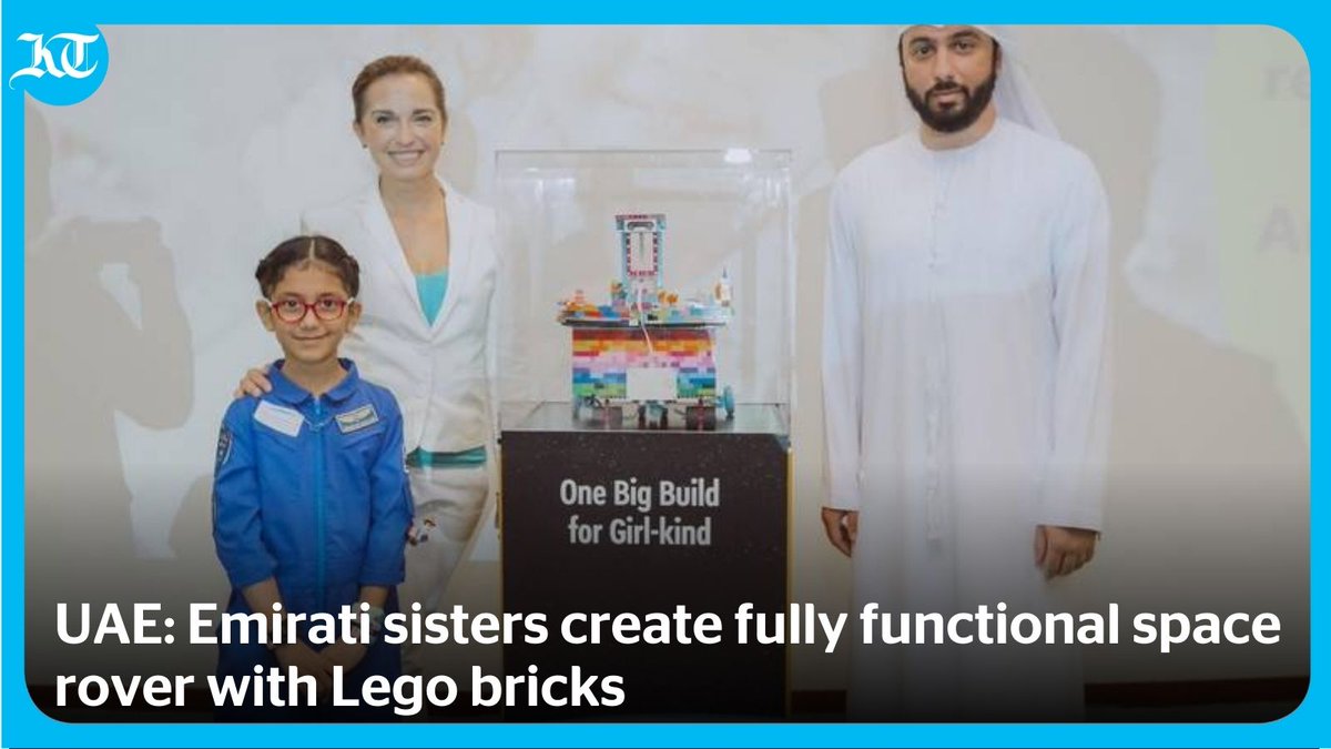 #Emirati sisters Fatima (18) and Shaikha Alkaabi (8) have invented a fully functional space rover using Lego bricks. 

The little inventors hope their model of the rover would make it to Mars mission one day.

Read: khaleejtimes.com/news/uae-emira…