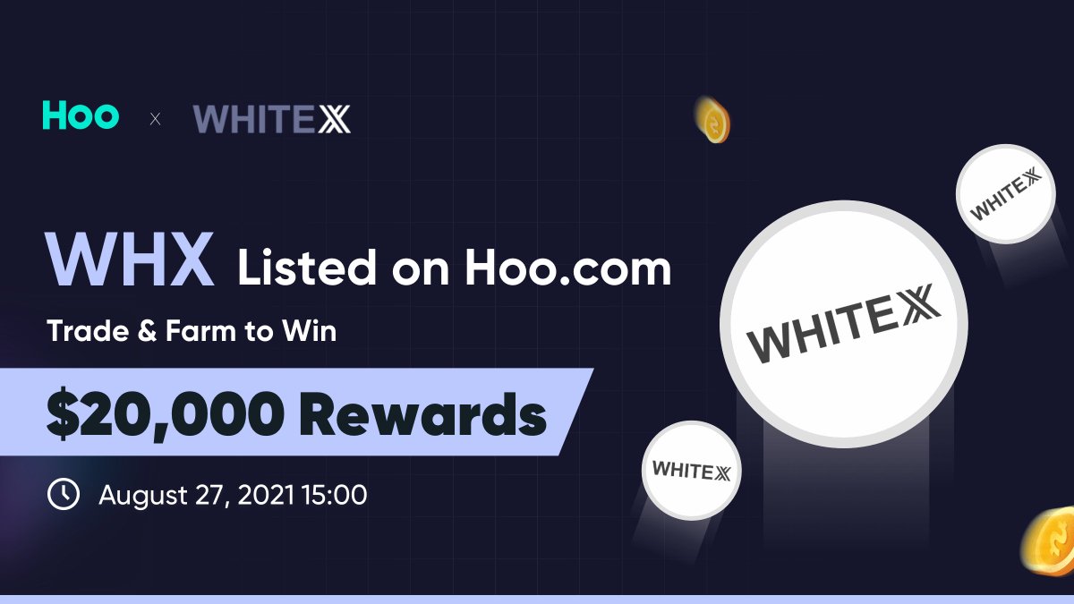 🚀 $WHX(WHITEX) listing bonus on Hoo😍🕺

✅Follow+RT+Like <a href="/Hoo_exchange/">Hoo.com</a> @WHITEX63000231
✅Tag 3 friends, Comment Hoo UID
✅Join Hoo TG: bit.ly/2O2nrsW
✅Join $WHX TG: t.me/whitexgroup

🎁50ppl*10 USDT in WHX
🥰Check it out: help.hoo.ac/hc/en-us/artic…